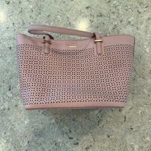 EUC KATE SPADE NEW YORK CEDAR STREET PERFORATED HARMONY BAG IN PINK BONNET